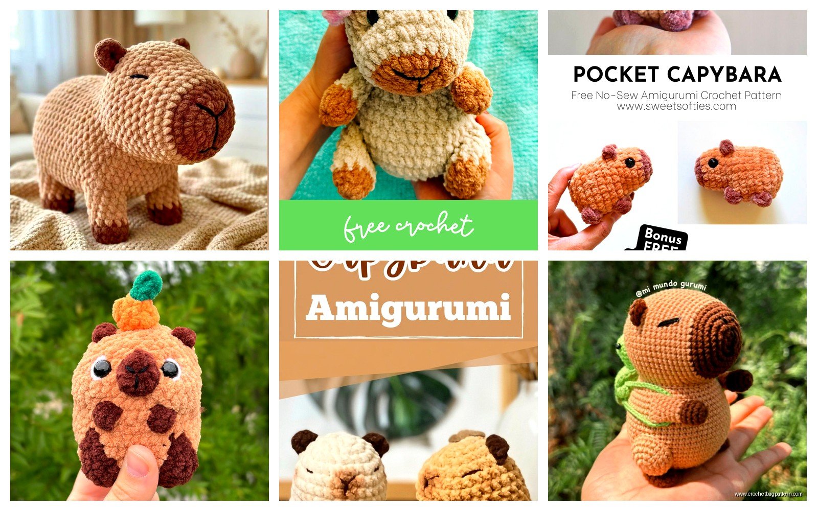 Capybara Crochet Pattern: Giant Rodent Amigurumi