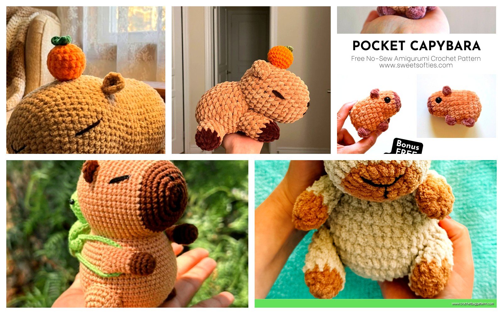 Capybara Crochet Pattern: Giant Rodent Amigurumi