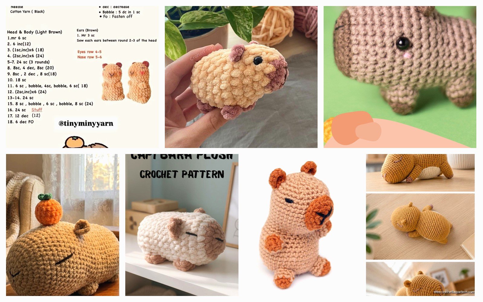 Capybara Crochet Pattern: Giant Rodent Amigurumi