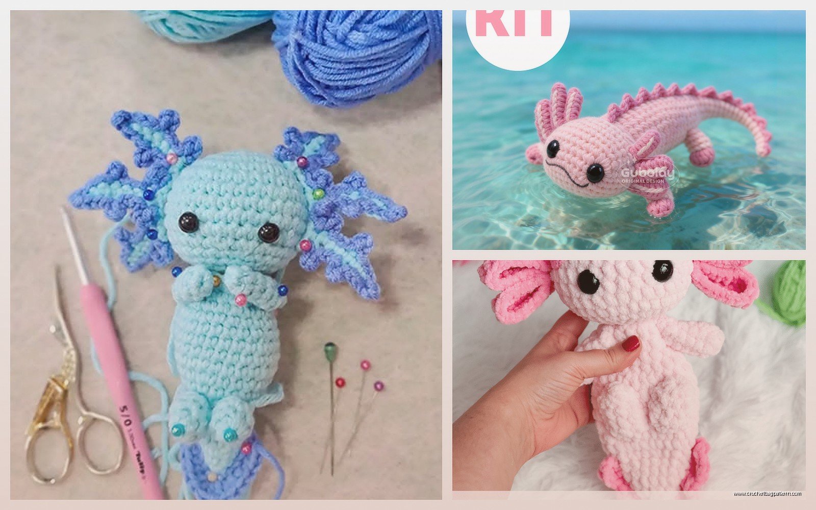 Crochet Axolotl Pattern: Salamander Amigurumi