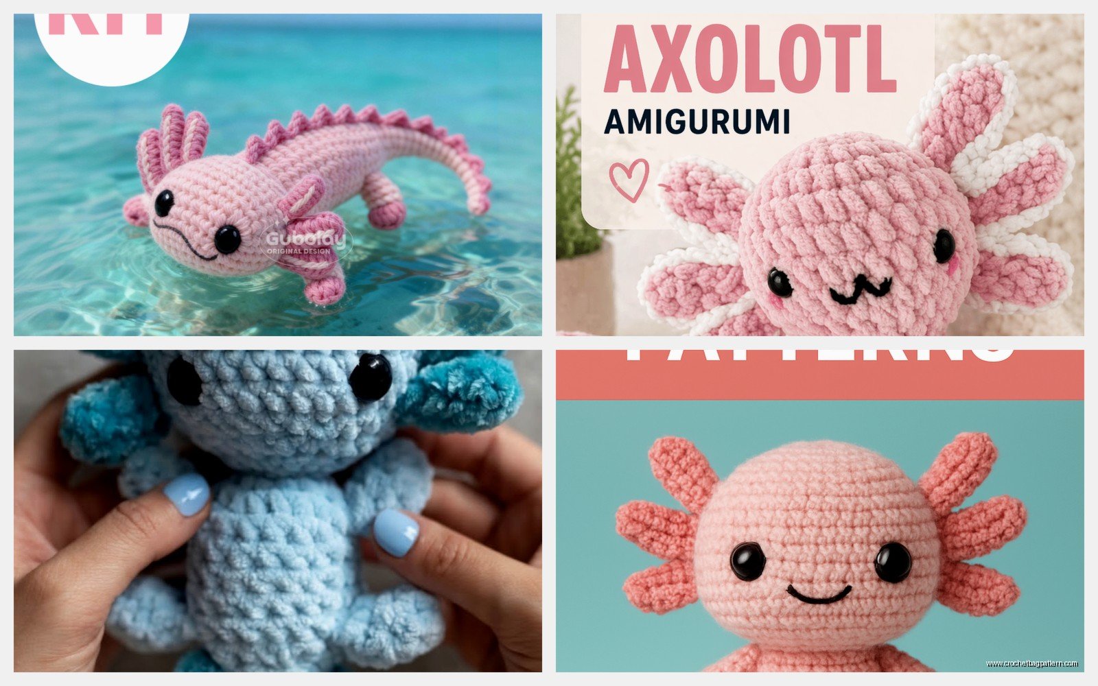 Crochet Axolotl Pattern: Salamander Amigurumi
