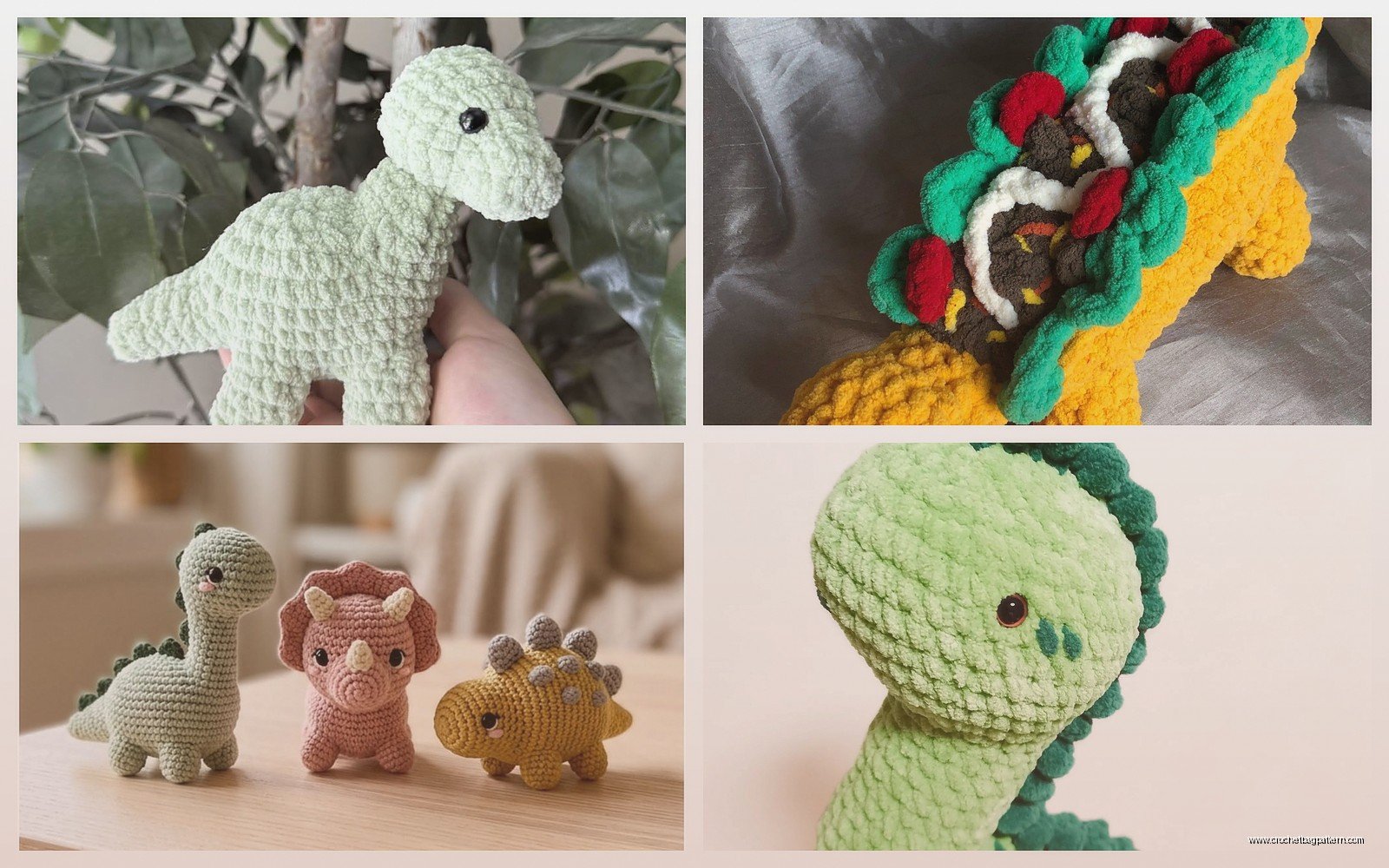 Crochet Dino Pattern: Dinosaur Amigurumi Tutorial