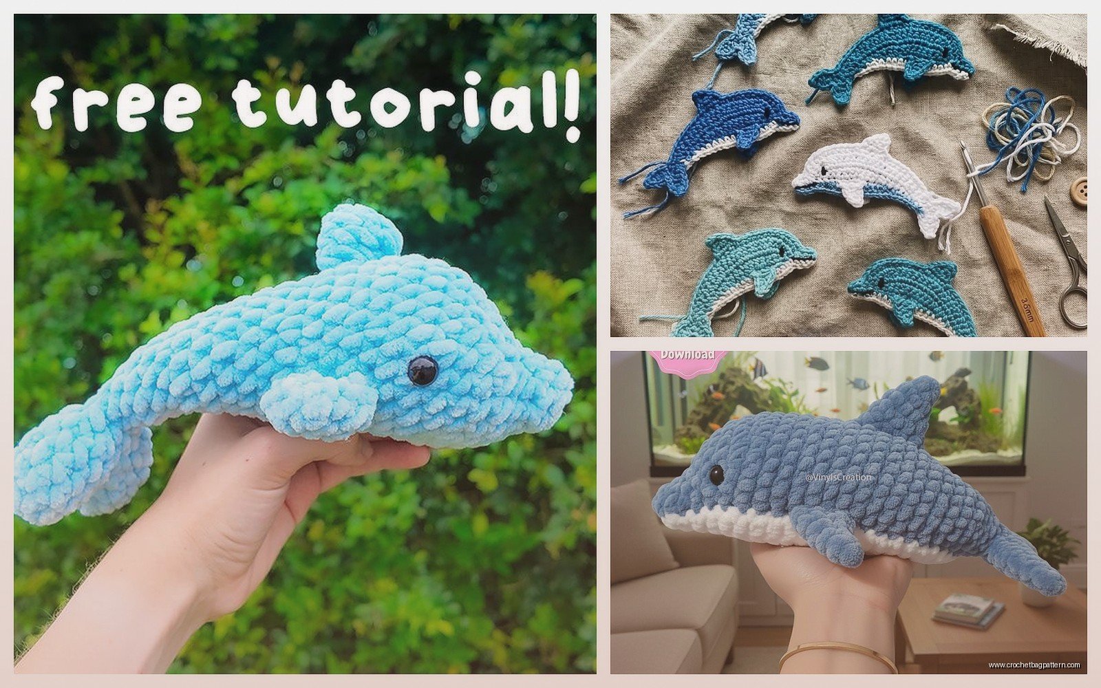 Crochet Dolphin Pattern: Ocean Animal Amigurumi