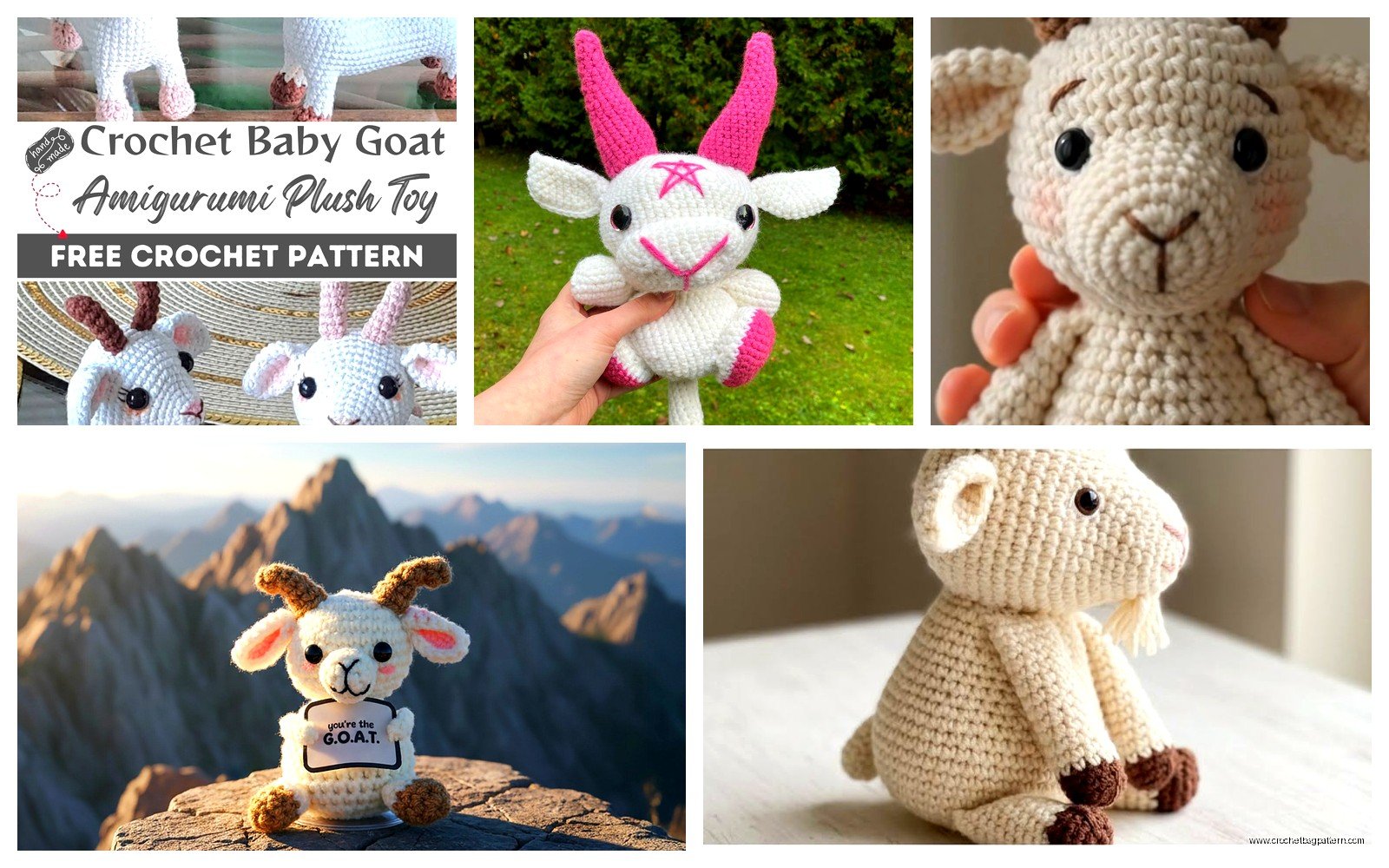 Crochet Goat Pattern: Farm Animal Amigurumi