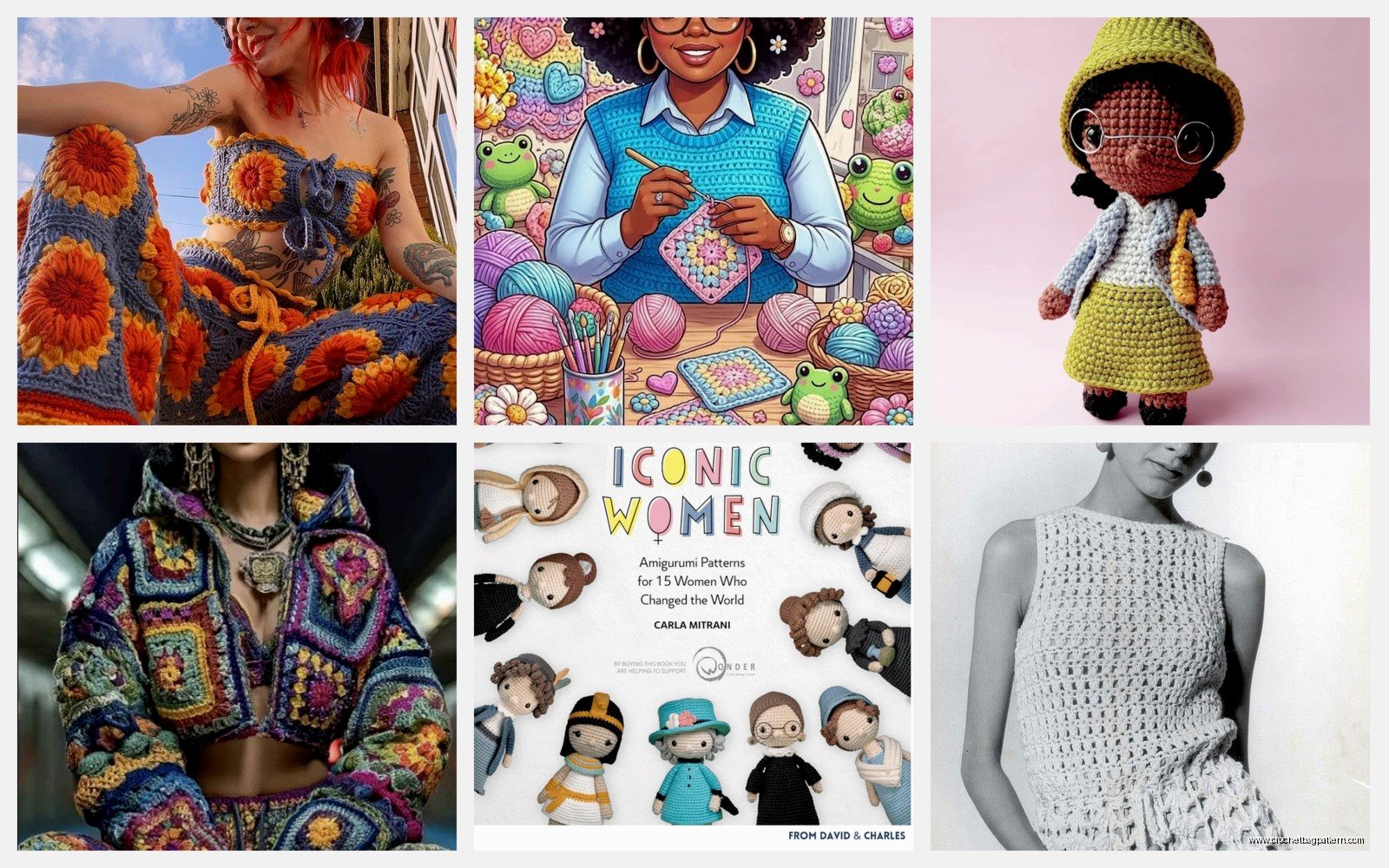 Crochet Iconic Women: Portrait & Doll Patterns