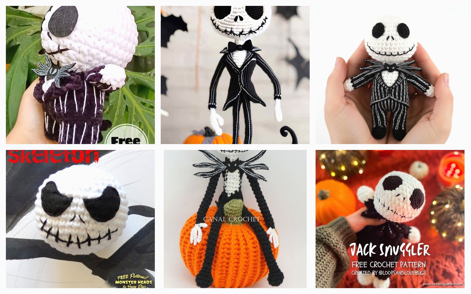 Crochet Jack Skellington: Nightmare Before Christmas Pattern