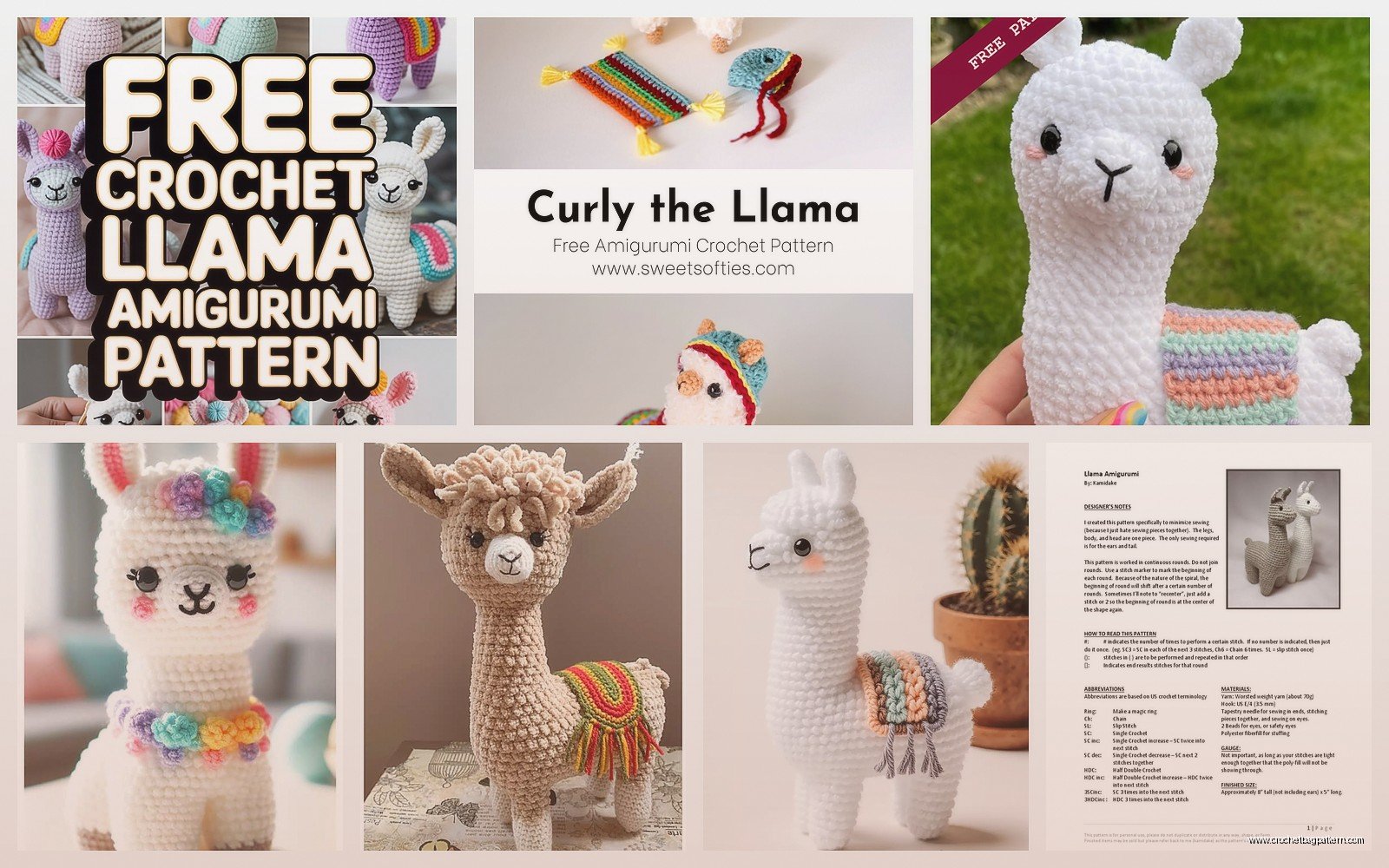 Crochet Llama Pattern: Alpaca Amigurumi Tutorial