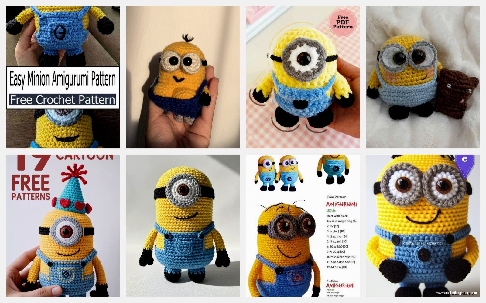 Crochet Minion Pattern: Despicable Me Amigurumi