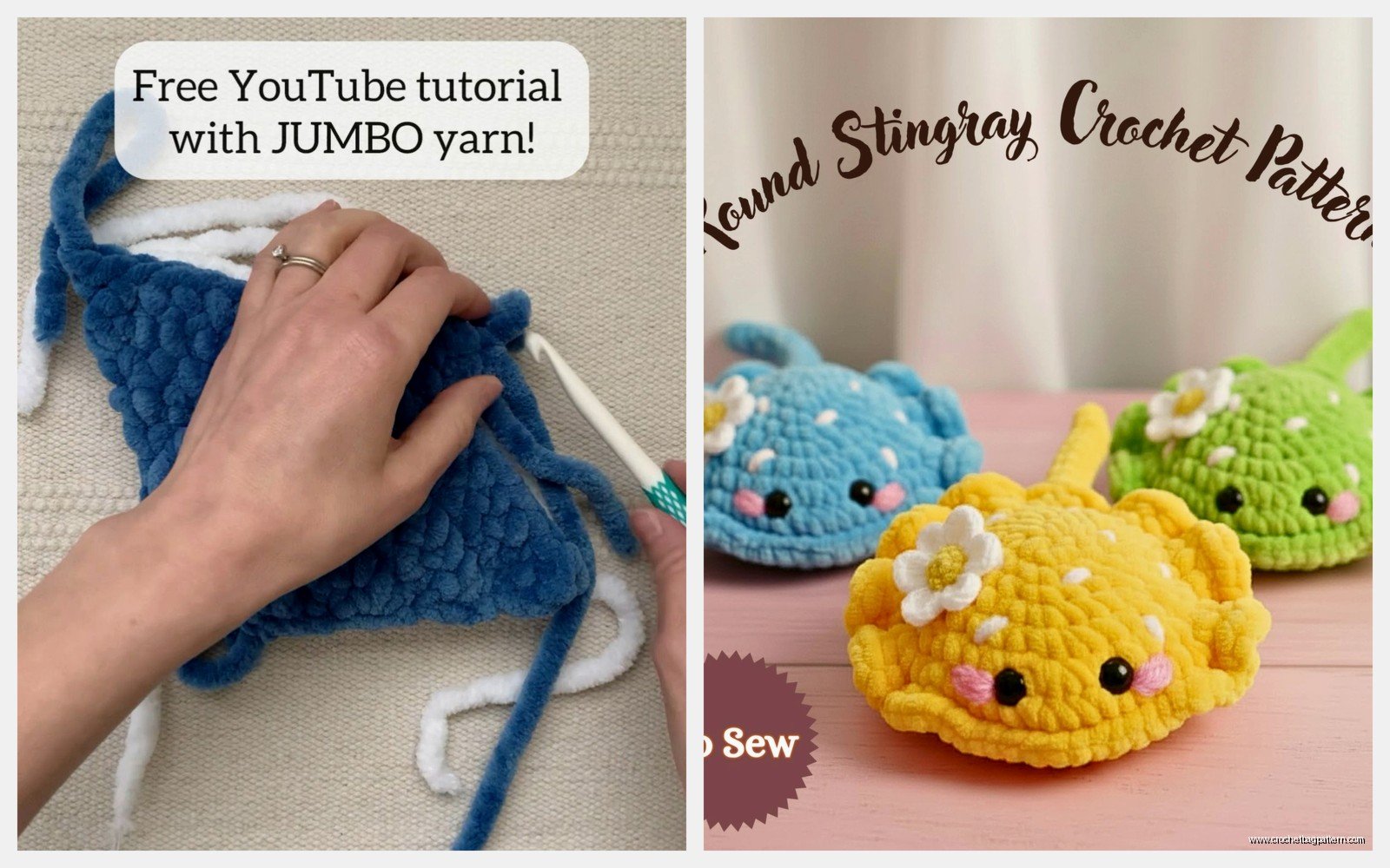 Crochet Stingray Pattern: Sea Creature Amigurumi