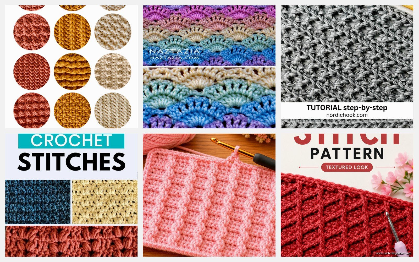 Crochet Stitch Patterns: Complete Texture Library