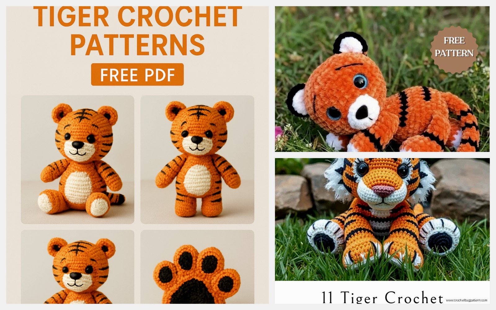 Crochet Tiger Pattern: Big Cat Amigurumi Tutorial