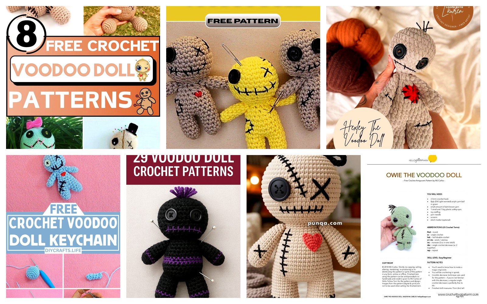 Crochet Voodoo Doll: Novelty Amigurumi Pattern