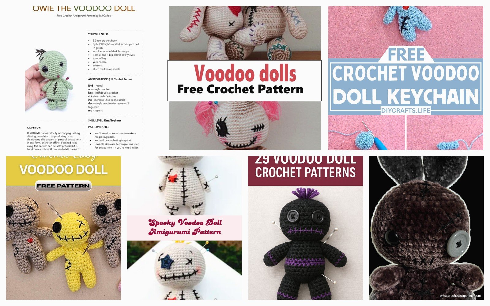 Crochet Voodoo Doll: Novelty Amigurumi Pattern