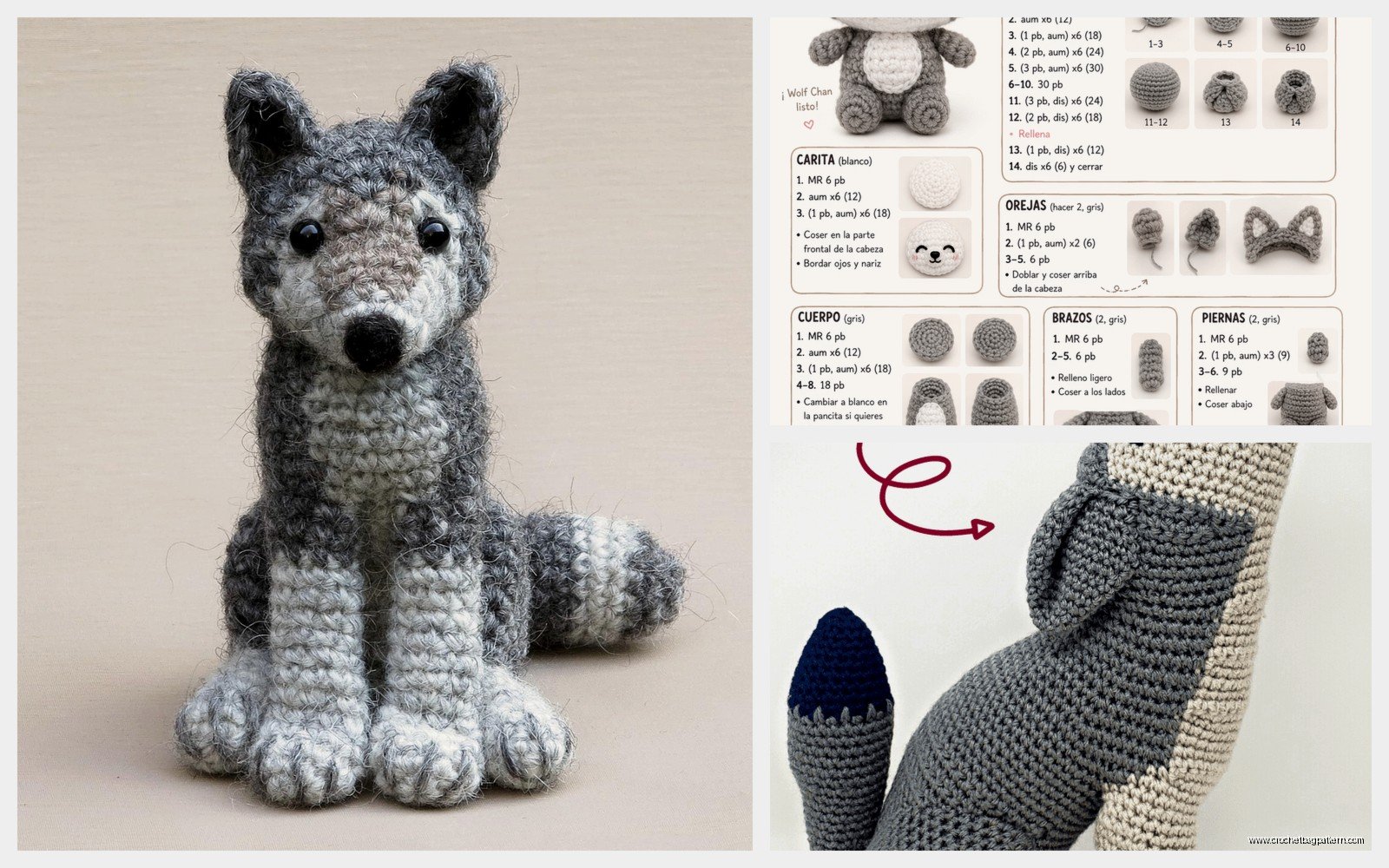 Crochet Wolf Pattern: Wild Animal Amigurumi