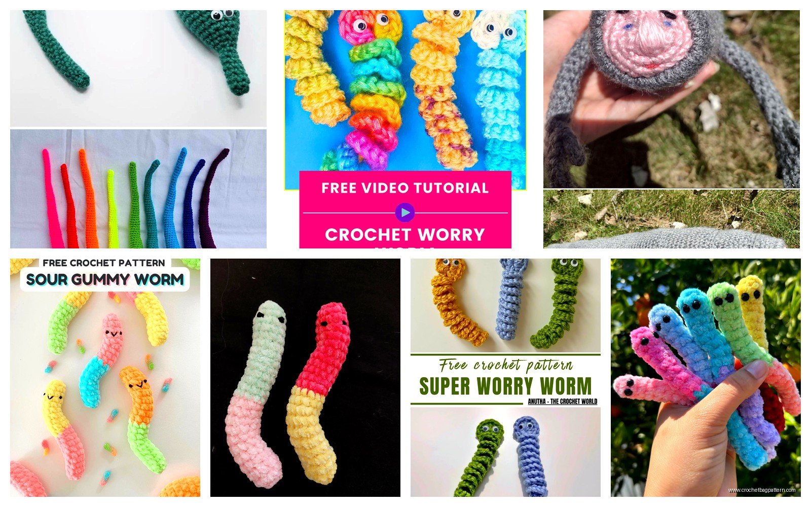 Crochet Worm Pattern: Garden Creature Amigurumi