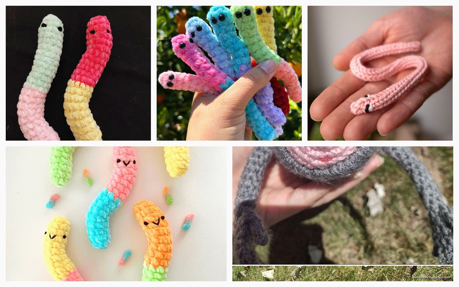 Crochet Worm Pattern: Garden Creature Amigurumi