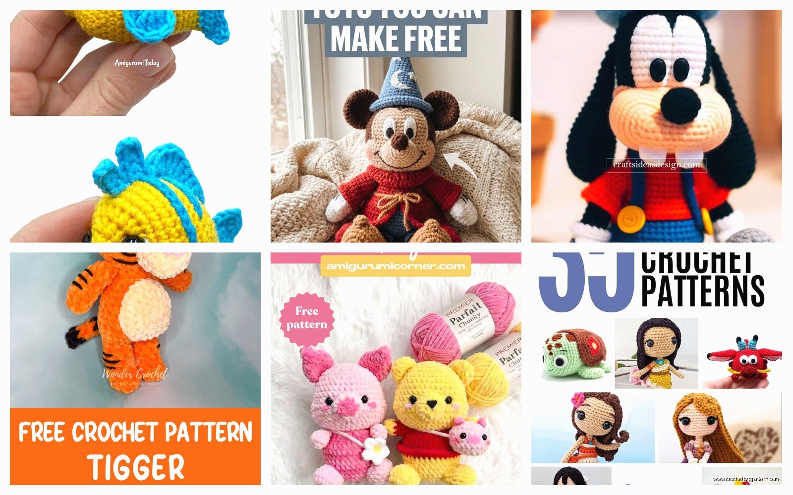 Disney Crochet Patterns: Character Collection