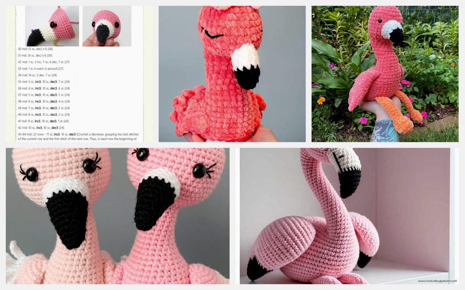 Flamingo Crochet Pattern: Tropical Bird Amigurumi