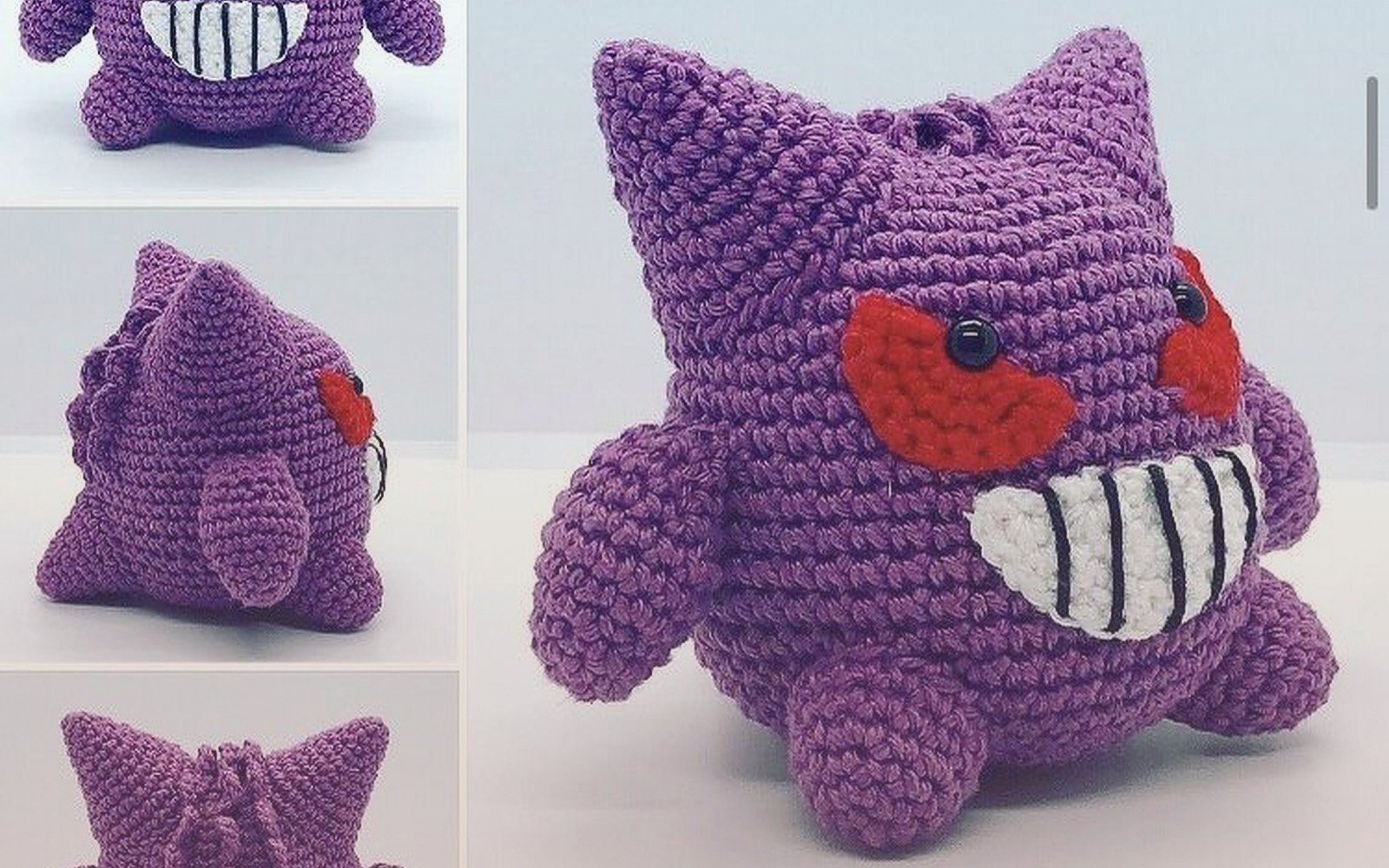 Gengar Amigurumi Pattern: Pokemon Ghost Crochet Guide