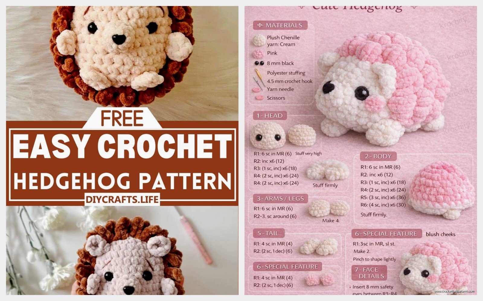 Hedgehog Crochet Pattern: Cute Amigurumi Tutorial