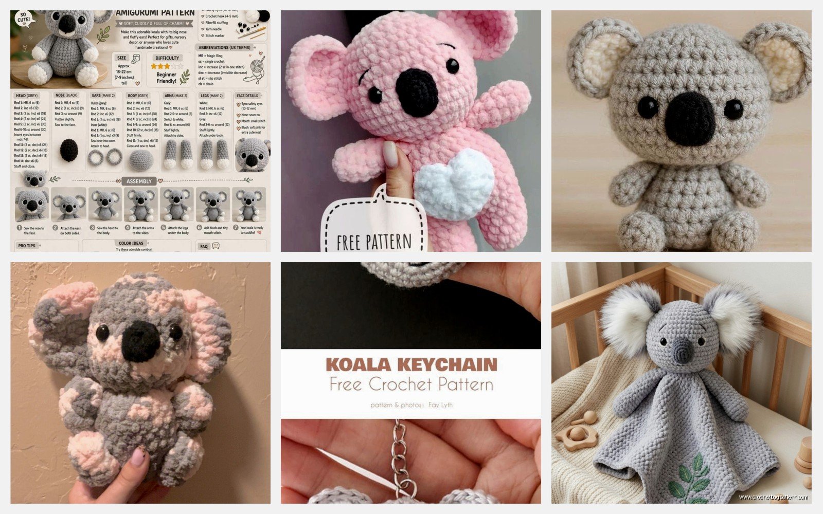 Koala Crochet Pattern: Australian Animal Amigurumi