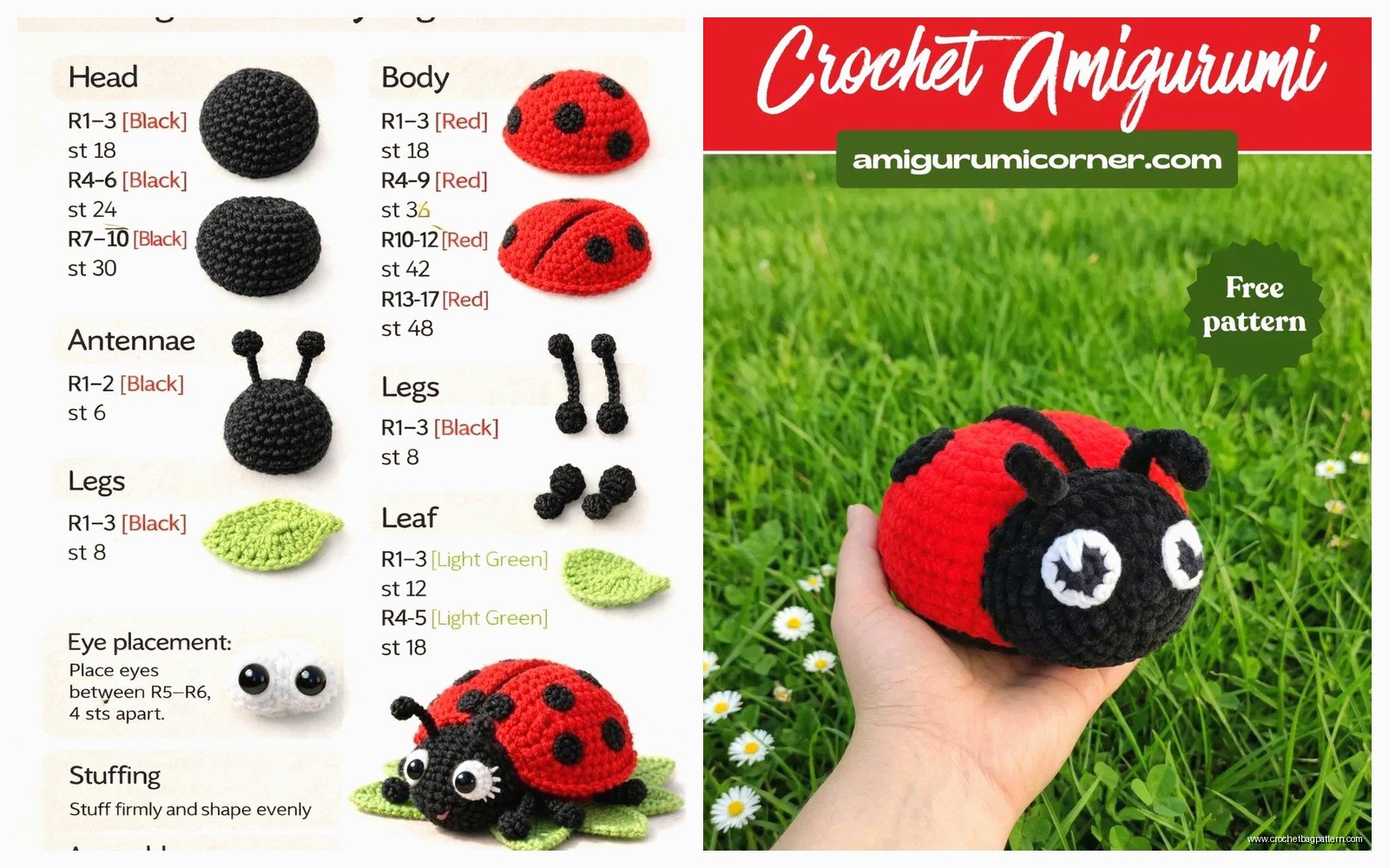 Ladybug Amigurumi Pattern: Cute Insect Crochet Guide