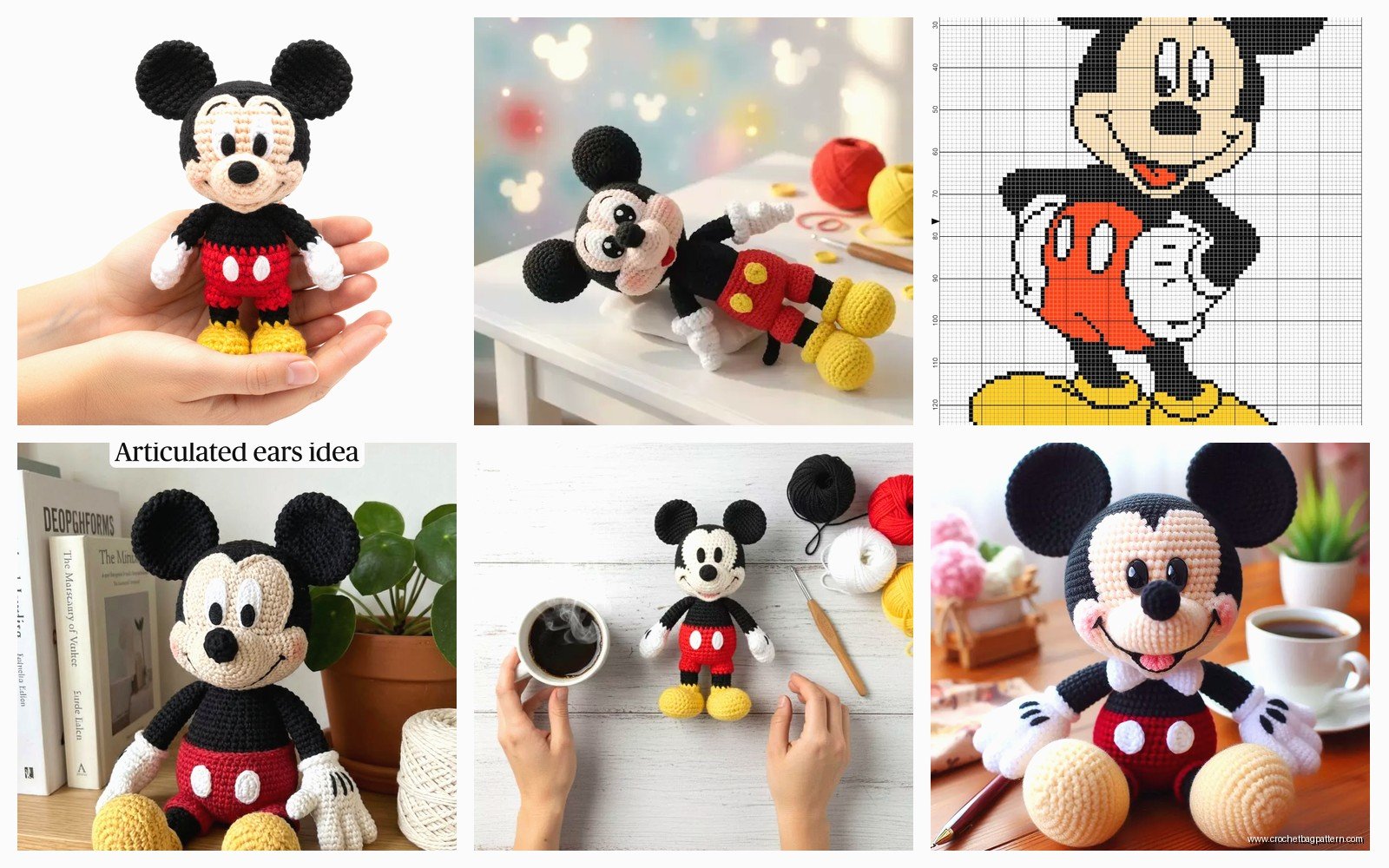 Mickey Mouse Crochet Pattern: Disney Character Tutorial