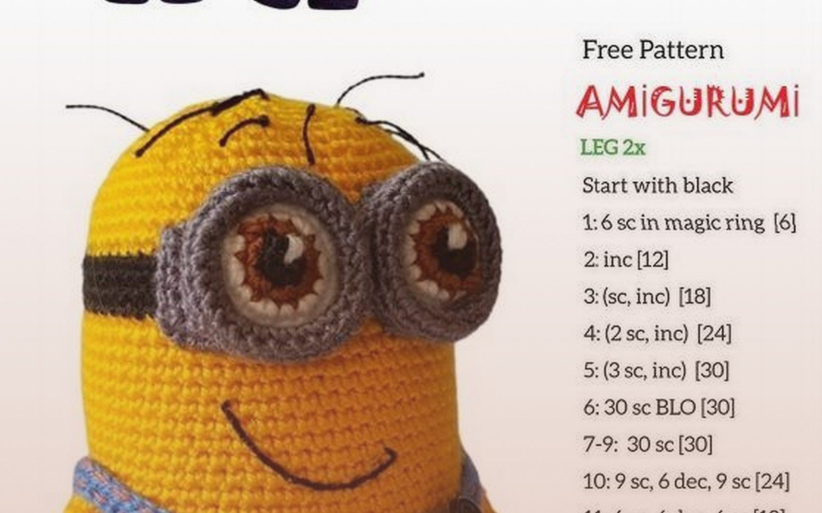 Minion Amigurumi Pattern: Despicable Me Crochet Guide