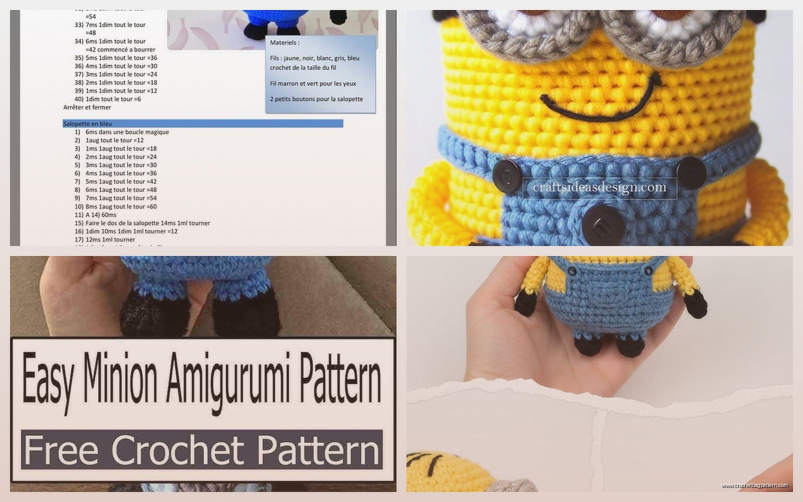 Minion Crochet Pattern: Despicable Me Tutorial