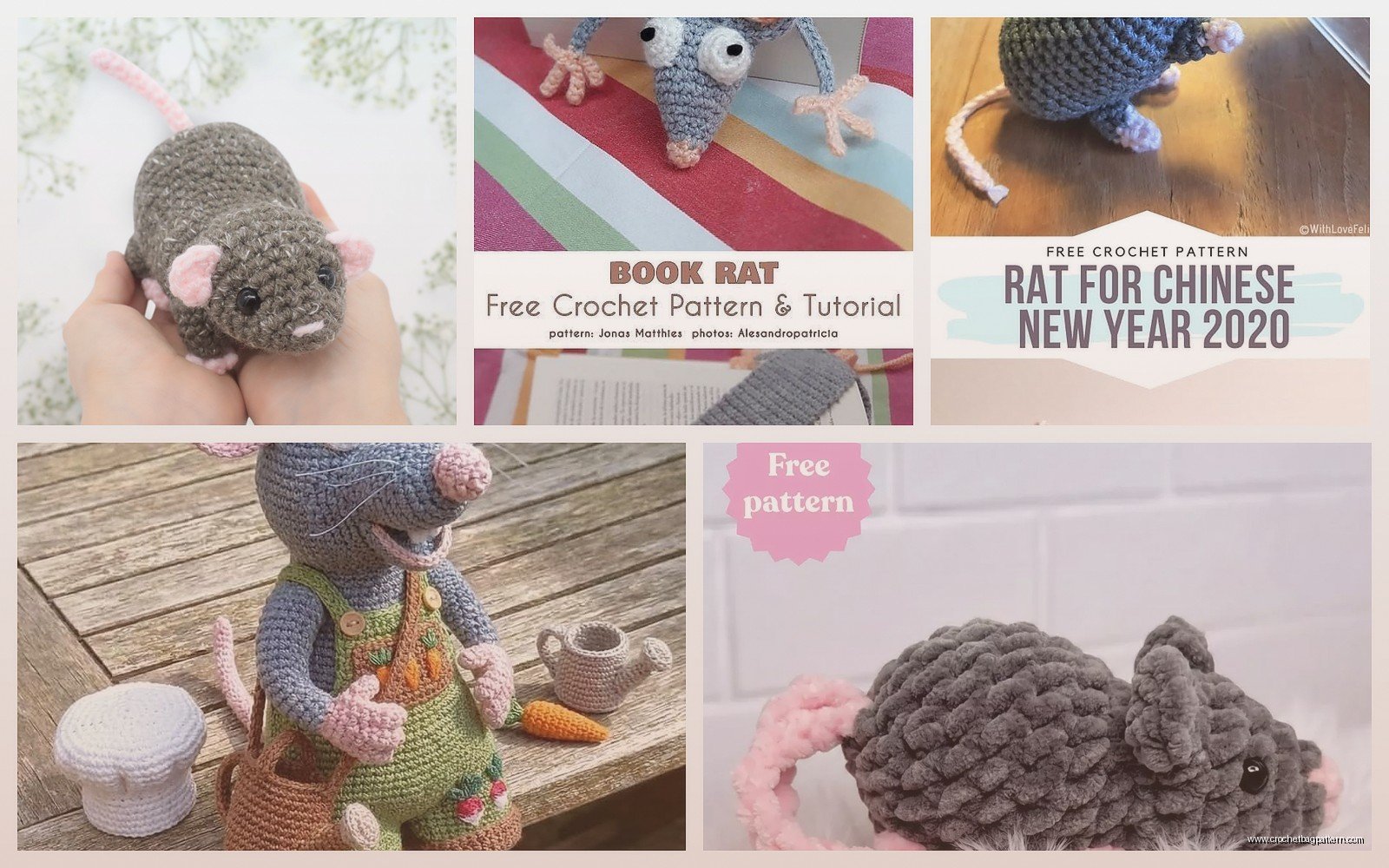 Rat Crochet Pattern: Rodent Amigurumi Tutorial