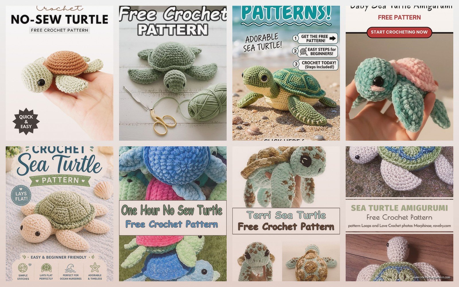 Sea Turtle Crochet Pattern: Ocean Animal Amigurumi