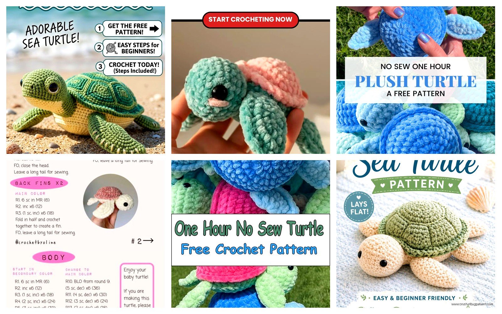 Sea Turtle Crochet Pattern: Ocean Animal Amigurumi