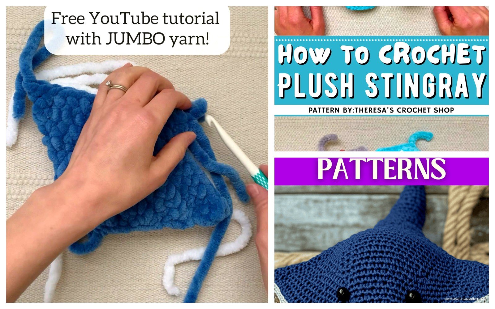 Stingray Crochet Pattern: Ocean Creature Tutorial