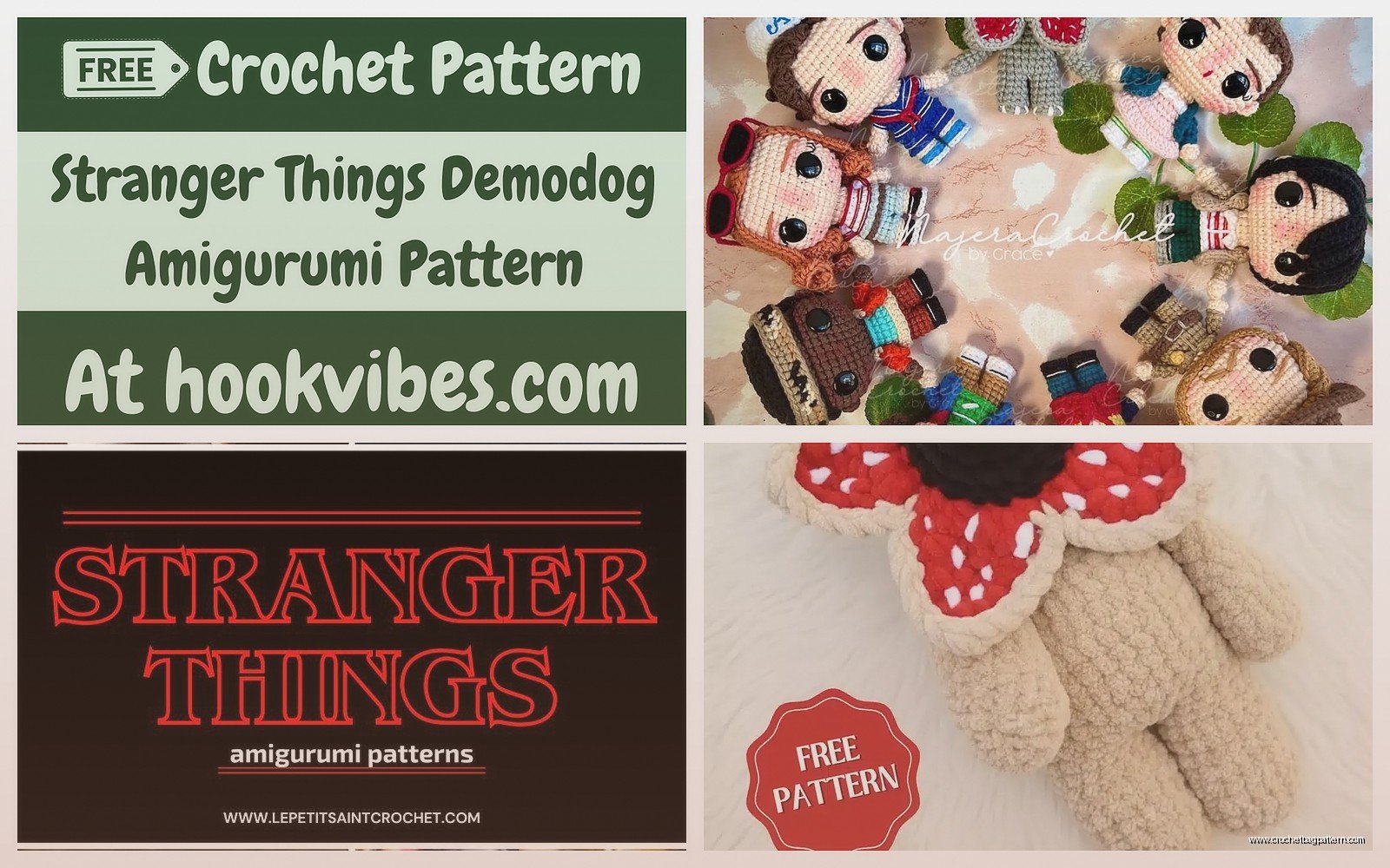 Stranger Things Crochet Pattern: Character & Prop Designs