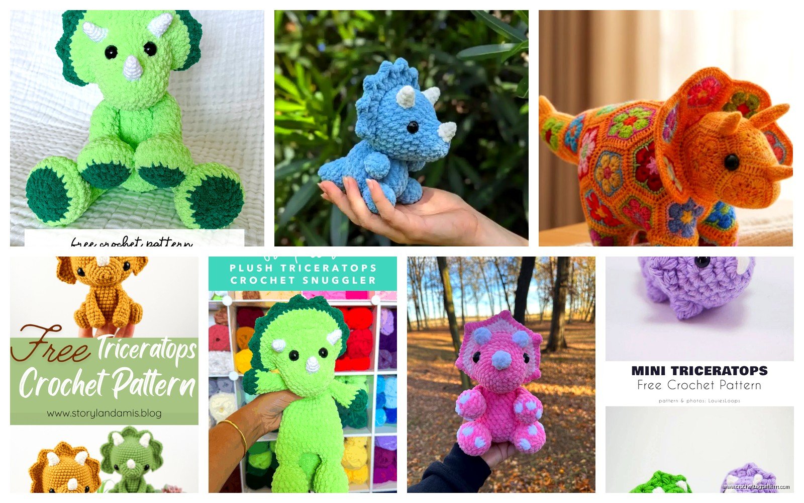 Triceratops Crochet Pattern: Dinosaur Amigurumi Tutorial