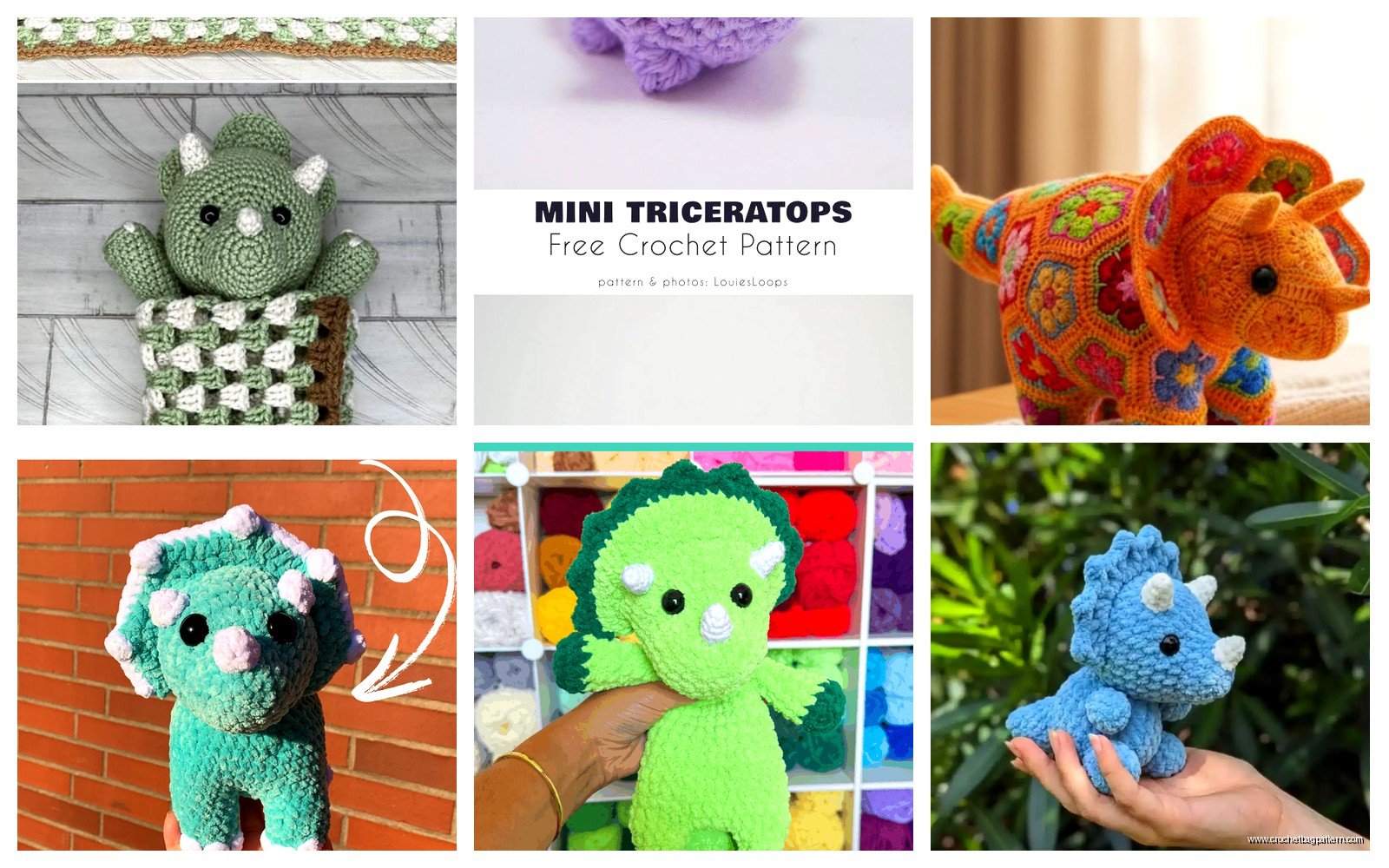 Triceratops Crochet Pattern: Dinosaur Amigurumi Tutorial